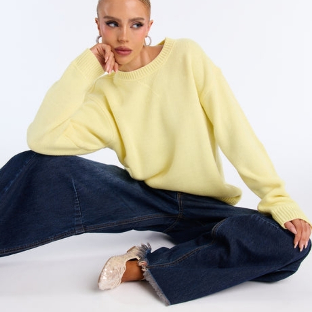 Fashion Nova Butter Yellow Sweater